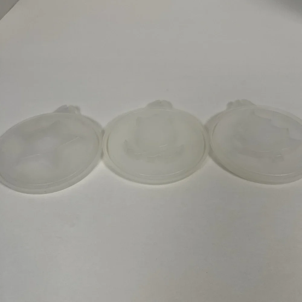 Vintage Tupperware set of 3 Jell-O an Serve LID Replacements #620-6, #633-4,#632